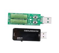 Cocoarm Probador de Medidor de Potencia USB, Medidor de Corriente de Voltaje USB ABS de 3,6 V a 32,5 V, Multímetro de Enchufe Ciego con Inserto de Doble Cara, Mide Voltaje, Corriente, Tiempo de