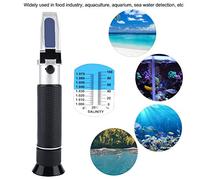 Cocoarm Probador de Salinidad, Construcción de Aluminio, Peso Ligero, Antideslizante, Fácil de Usar, Compensación Automática de Temperatura, Alta Precisión, Amplia Aplicación, Medida Rápida,