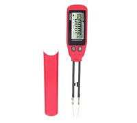 Cocoarm Probador SMD con Pinzas Chapadas en Oro Probador SMD Digital para Pruebas de Diodos de Condensadores de Resistencia Pantalla de Apagado Automático de Energía CR3032 de 3 V para Técnicos de