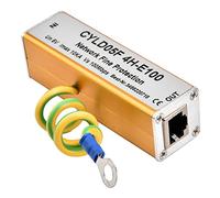 Cocoarm Protector contra Sobretensiones de Red Ethernet Metal RJ45 RJ11 Pararrayos 5V 10KA Baja Pérdida de Inserción Respuesta Rápida para Sistemas de Monitoreo Cámaras Enrutadores RS485