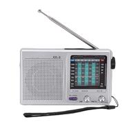 Cocoarm Radio Multibanda Am FM SW, Portátil, con Conector para (Silver) | Radio de Bolsillo, Carcasa de ABS, Escucha Privada de 3,5 Mm, Uso para Caminar y Viajar, Recepción de Corta,