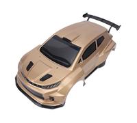 Cocoarm RC Car Body Shell Cuerpo de Repuesto de PVC Preimpreso con ala Trasera Integrada 37,5 X 20 X 12,5 Cm para Coches de Control Remoto SY1204 1 12 4WD (Gold)