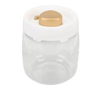 Cocoarm Recipiente de café Al Vacío Recipiente Sellado de Vidrio Tarro de Almacenamiento de Alto Borosilicato Diseño Hermético de Gran Capacidad para Granos de café en Polvo Hojas de té Mostrador de