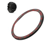 Cocoarm Reemplazo del Bisel de Reloj de Acero Inoxidable, Anillo de 51 Mm, Cubierta de Bisel a Prueba de Arañazos con Cinta Adhesiva, Marco Metálico Ligero para Fenix 8 de 51 Mm, Uso (negro rojo)