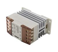 Cocoarm Relé de Estado Sólido Trifásico, relé de CA de Control de con Radiador de Aleación de Aluminio, Control de 3 a 32 VCC, Carga de 24 a 380 VCA, Montaje Rápido en Carril DIN de ≤10 Ms para