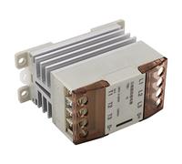 Cocoarm Relé de Estado Sólido Trifásico, relé de CA de Control de con Radiador de Aleación de Aluminio, Control de 3 a 32 VCC, Carga de 24 a 380 VCA, Montaje Rápido en Carril DIN de ≤10 Ms para
