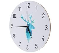 Cocoarm Reloj de Pared de 29 Cm Reloj Decorativo Silencioso Que No Hace Tictac con Movimiento de Cuarzo Tablero de Partículas y Números Arábigos Grandes de ABS Fácil de Leer para Sala de Estar