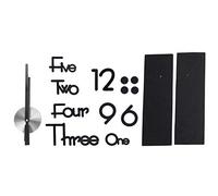 Cocoarm Reloj de Pared sin Marco, Superficie de Espejo Acrílico, Reloj Adhesivo DIY con Manecillas de Acero, Diseño Personalizado, Movimiento de Baja Potencia para Sala de Estar, Dormitorio,