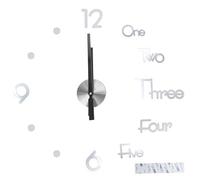 Cocoarm Reloj de Pared sin Marco, Superficie de Espejo Acrílico, Reloj Adhesivo DIY con Manecillas de Acero, Diseño Personalizado, Movimiento de Baja Potencia para Sala de Estar, Dormitorio,