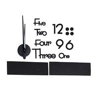 Cocoarm Reloj de Pared sin Marco, Superficie de Espejo Acrílico, Reloj Adhesivo DIY con Manecillas de Acero, Diseño Personalizado, Movimiento de Baja Potencia para Sala de Estar, Dormitorio,