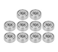 Cocoarm S627Z Rodamientos de Bolas Rodamiento de Acero Inoxidable 10PCS 7 X 22 X 7 Mm Rotación Silenciosa de Baja Fricción para Patines, Patinetas, Longboards