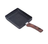 Cocoarm Sartén Tamagoyaki, Sartén para Tortilla Japonesa de Aluminio, Rectangular Antiadherente para Cocina Casera, Base Calefactora Ancha, Resistente Al Calor, para Huevos, Panqueques, Tocino