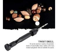 Cocoarm Set de Taladro de Giro a Mano, Mini Taladro de Mano Portátil, Chuck de Gran Capacidad, Ideal para Arte, Manualidades y Proyectos de Fabricación de Recuerdos, de Aleación de Aluminio