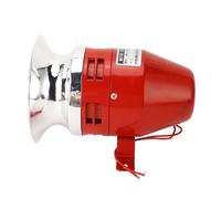 Cocoarm Sirena de Alarma Industrial 130dB 40W Bocina de Acero Resistente | Recubierto Rojo Antióxido, Gatillo Sensible de 1000 RPM, para Seguridad contra Incendios, Banco, Hogar, Sistemas