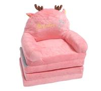 Cocoarm Sofá Plegable de Tela para Niños con Relleno de Esponja, Lindo Diseño de Animales de Dibujos Animados, Asientos Plegables para Leer TV, Descanso en el Hogar, Guardería, Jardín de Infantes