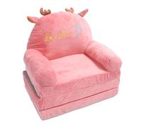 Cocoarm Sofá Plegable de Tela para Niños con Relleno de Esponja, Lindo Diseño de Animales de Dibujos Animados, Asientos Plegables para Leer TV, Descanso en el Hogar, Guardería, Jardín de Infantes