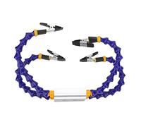 Cocoarm Soldering Helping Hands Brazo Flexible de ABS Herramienta de Soldadura de Tercera Mano Longitud del Clip de 25 Cm Base de Aleación de Aluminio Cubiertas de Goma Extraíbles para Soldar