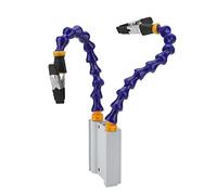 Cocoarm Soldering Helping Hands Brazo Flexible de ABS Herramienta de Soldadura de Tercera Mano Longitud del Clip de 25 Cm Base de Aleación de Aluminio Cubiertas de Goma Extraíbles para Soldar