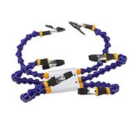 Cocoarm Soldering Helping Hands Brazo Flexible de ABS Herramienta de Soldadura de Tercera Mano Longitud del Clip de 25 Cm Base de Aleación de Aluminio Cubiertas de Goma Extraíbles para Soldar