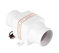 Cocoarm Soplador de Aire de Sentina Marina de 3 Pulgadas ABS Ventilador de Aire en Línea 12 V 130 CFM Carcasa de Motor Resistente Al Agua Montaje Vertical u Horizontal para Yate Barco RV Caravana