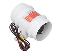 Cocoarm Soplador de Aire en Línea Soplador en Línea de 3 Pulgadas 12 V con Carcasa de ABS Núcleo de Motor de Cobre 145 CFM 5 Aspas Bajo Consumo de Amperaje Operación Silenciosa para Barco RV Yate