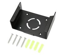 Cocoarm Soporte de Pared para TV Box de Aleación de Aluminio, Negro | Compatible con iOS TV 4K 2022 2021 2017, instalación sin orificios, caja oculta detrás del televisor, soporte para la parte