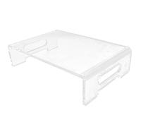 Cocoarm Soporte para Monitor Elevador de Monitor Transparente Acrílico con Ranura para Tableta Elevador a Nivel de Ojos Diseño Abierto Soporte de Escritorio para Ahorro de Espacio para Usuarios