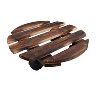 Cocoarm Soporte para Plantas con Ruedas de Madera con Ruedas Universales Bloqueables, Base de Rodillo para Plantas de Madera Engrosada, Soporta hasta 80 Kg para Macetas Móviles en Interiores y