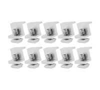Cocoarm Soporte Z de Montaje Solar Abrazaderas de Puesta a Tierra de Panel Solar de Aleación de Aluminio 10PCS AL6005 T5 Clips de Extremo de Riel Anodizado en Forma de Z para RV Casa Barco Teja (35mm)
