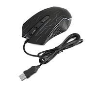 Cocoarm Souris Gaming Filaire 3200 dpi Silencieuse LED Ergonomique USB 1,42m Noir