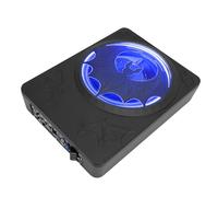 Cocoarm Subwoofer Eléctrico para Debajo del Asiento de 10 Pulgadas, Diseño Delgado con Amplificador Incorporado, Potencia Máxima de 1200W para Camión SUV (Blue)