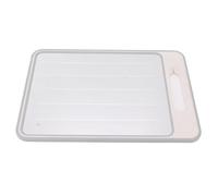 Cocoarm Tabla de Cortar para Descongelar, Bandeja de Descongelación Rápida de Aleación de Aluminio, Tabla de Cortar de Doble Cara con Afilador de Cuchillos para Cocina, Preparación de Comidas, (Caqui)