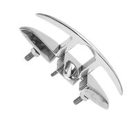 Cocoarm Taco de Muelle Retráctil de Acero Inoxidable 316, Diseño de Montaje Empotrado Altamente Pulido con Espacio para Amarrar Cuerda para Cubierta de Lancha Rápida de Yate RV, 5 Pulgadas