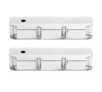 Cocoarm Tapas de Válvulas de Aleación de Aluminio Fabricadas Tapa de Cilindro Soldada Pulida Orificio de Ventilación de 1 1 4 Pulgadas Guía de Junta de 3,75 Pulgadas de Alto para Motores V8 429 460 a