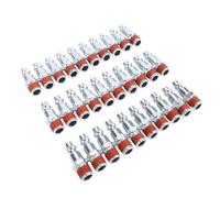 Cocoarm Tapones Neumáticos Industriales, 30 Unidades, Rosca Macho NPT de 1/4 de Pulgada, Conexión Rápida para Mangueras de Aire, con Rosca Pre-revestida a Prueba de Fugas, para