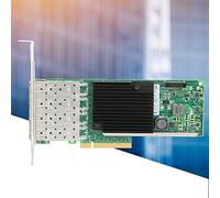 Cocoarm Tarjeta Red PCIe 3.0 X8 4 Puertos SFP+ 10G XL710BM1 Negro 1 Unidad | Chip XL710BM1, interfaz PCIe 3.0 x8, soporte hot-swap, disipación aluminio, compatible VMware