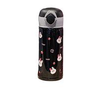 Cocoarm Taza de Vacío de Dibujos Animados Frasco de Vacío de Acero Inoxidable con Tapa Emergente Compartimento para té 304 Cerradura de Seguridad del Tanque Interior Taza de Aislamiento Portátil