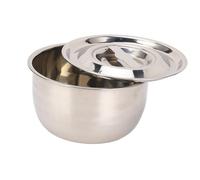 Cocoarm Tazón de Mezcla de Acero Inoxidable con Tapa, Acabado Pulido Espejo | Contenedor de condimentos de 10.16 onzas de peso del artículo, almacenamiento de aceite de azúcar en polvo, uso en cocina