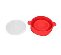 Cocoarm Tazón Grande de Palomitas de Maíz para Microondas, de Silicona, con Tapa y Asa, 10,2 X 5,5 Pulgadas, Plegable, de 40F a 446F, para Microondas, para el Hogar, Cocina, Familia, Noche de Cine