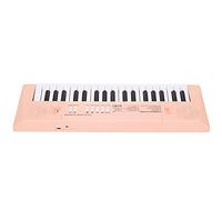 Cocoarm Teclado de Piano de 37 Teclas, Piano Eléctrico de Plástico con Micrófono 2 Tonos 16 Canciones 4 Ritmos, Teclado de Música Portátil con USB o Batería para Niños Principiantes (PINK)