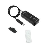 Cocoarm Teclado de Programación USB de 3 Teclas Teclado Personalizado USB ABS con Función de Grabación Cable de 2 M para Juegos de Oficina Copiar y Pegar Atajos y Uso de PC con una Sola Mano (HK33UB