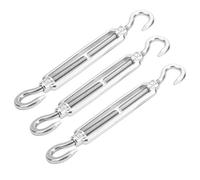 Cocoarm Tensor de Alambre de Acero Inoxidable 304 Tensor de Gancho y Gancho M6 Paquete de 10 150 Mm de Longitud Ajuste de 64 Mm para Ajuste de Tensión del Cable de Acero