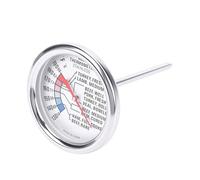 Cocoarm Termómetro para Barbacoa Medidor de Temperatura de Carne Monitor de Parrilla con Proceso de Metal Dual de Acero Inoxidable Detección Mecánica No Eléctrica para Horno Cocina Cocina