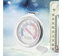 Cocoarm Termómetro para Congelador, Termómetro para Refrigerador con Esfera Grande de Acero Inoxidable, sin Batería, Inducción Mecánica para Frigorífico, Congelador, Nevera, -30 ℃ a 30 ℃