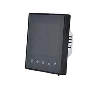 Cocoarm Termostato Inteligente, Termostato Programable AC220V con Carcasa de ABS para PC, Programación de 6 Períodos, Control de 41 °F a 113 °F, para Aire Acondicionado, Calefacción de Agua, (Black)