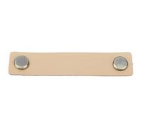 Cocoarm Tiradores de Cajones de Cuero de PU Manijas de Gabinete de Aleación de Zinc 4,9 X 1,0 Pulgadas Estilo Europeo Anticolisión Resistente Al Desgaste para Cajones Armarios Puertas (marrón claro)