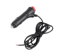 Cocoarm Toma de Encendedor de Cigarrillos para Automóvil Adaptador de Alimentación 12V 24V con Botón de Interruptor y Luz LED Cable de 1.5m Fusible Reemplazable de 3A para Productos