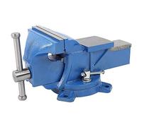 Cocoarm Tornillo de Banco de Hierro Fundido Resistente de 5.0 in con Base Giratoria de Bloqueo de 360 grados y Mandíbulas de Acero de Alto Carbono para Sujeción de Mesa, Taller, Reparación de