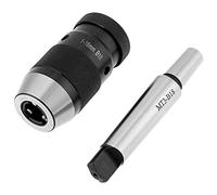 Cocoarm Tornillo sin Llave Drill Chuck Self Affreen Chuck Arbor Conjunto de 1-16 Mm Capacidad Arbor para la Máquina de Alza de Perforación con el Torno de 45# Construcción de Acero de 45#