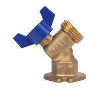 Cocoarm Válvula de Bola de Giro de 1/4 pulg., Válvula de Agua de Latón, Mecanismo de Cuarto de Vuelta, Rosca Hembra G1/2 pulg. X Rosca Macho G3/4 ., Perfecta para Proyectos de Plomería